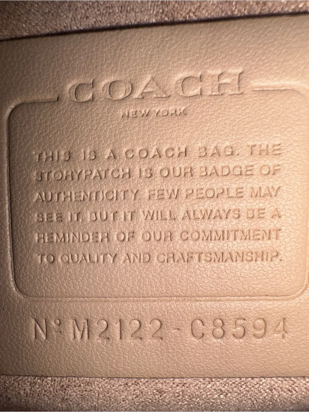 Vintage Coach Lane Shoulder Bag in Ivory C8594